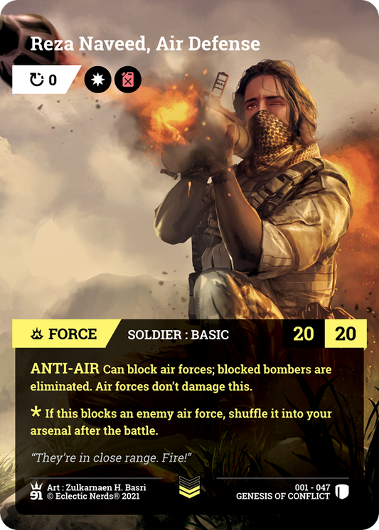 001-047 : Reza Naveed, Air Defense : 1x Foil