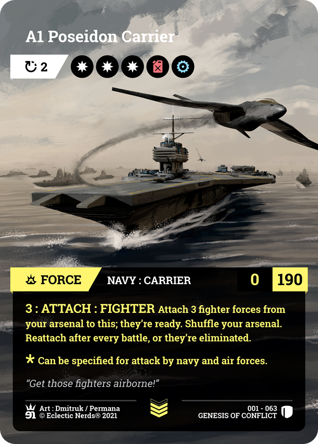 001-063 : A1 Poseidon Carrier : 1x Foil