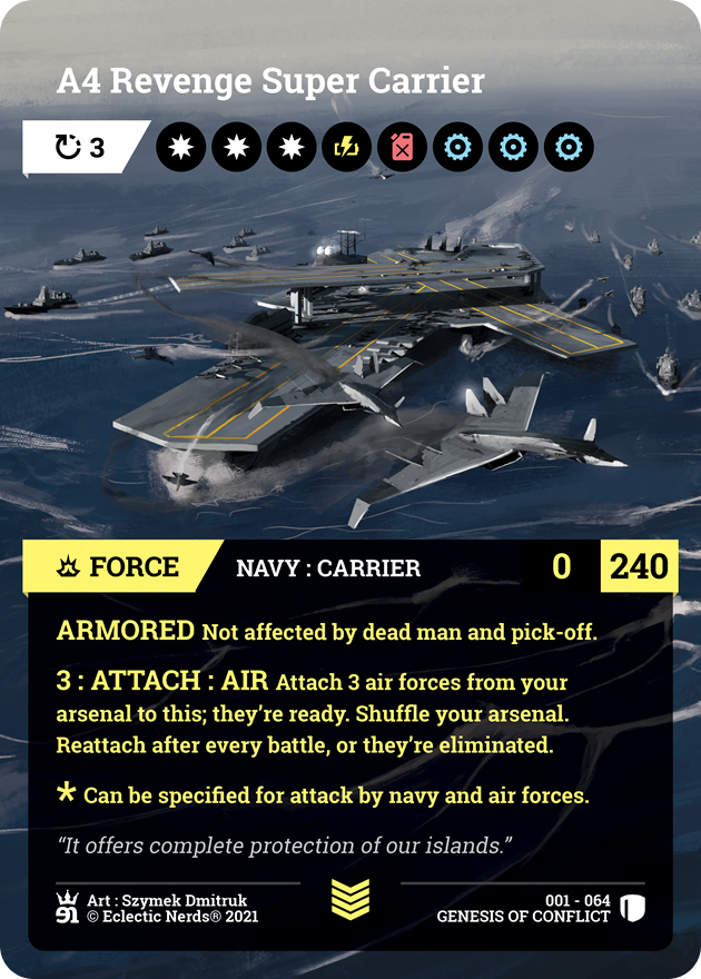 001-064 : A4 Revenge Super Carrier : 1x Foil