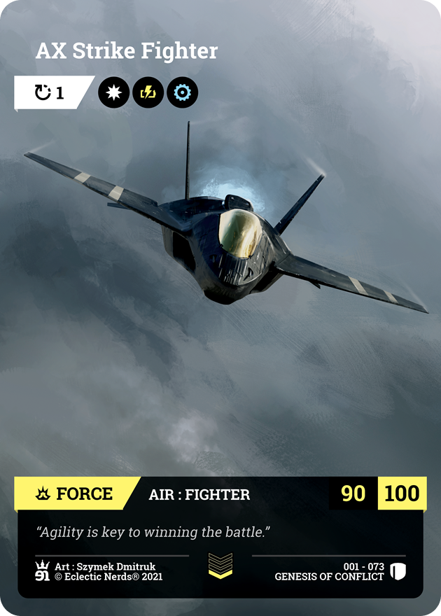 001-073 : AX Strike Fighter : 1x Foil