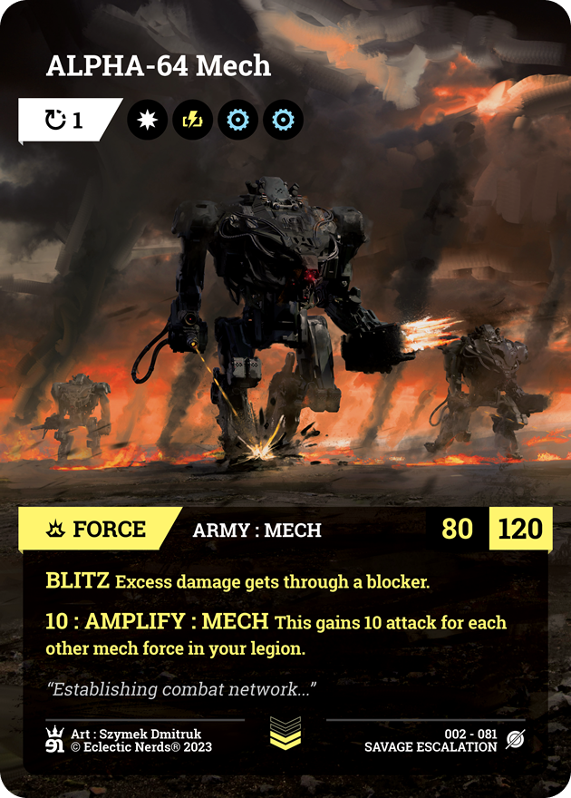 002-081 : ALPHA-64 Mech : 1x Foil