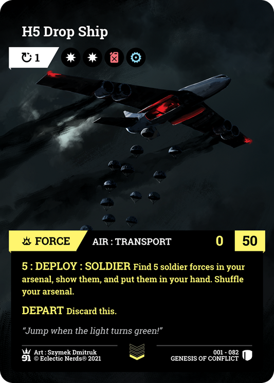 001-082 : H5 Drop Ship : 1x Foil