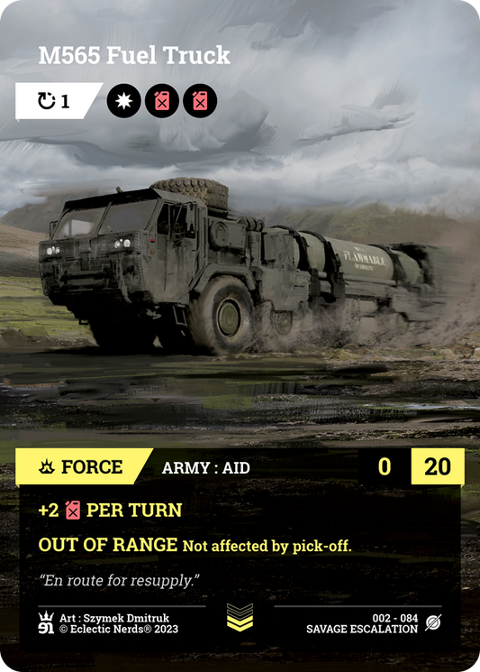 002-084 : M565 Fuel Truck : 1x Foil