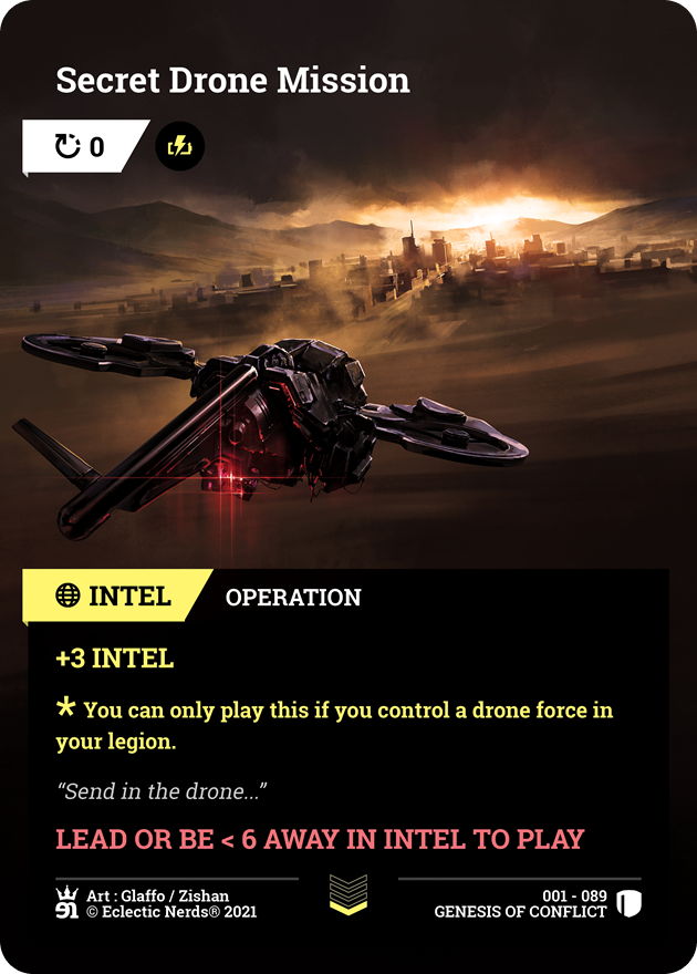 001-089 : Secret Drone Mission : 1x Foil