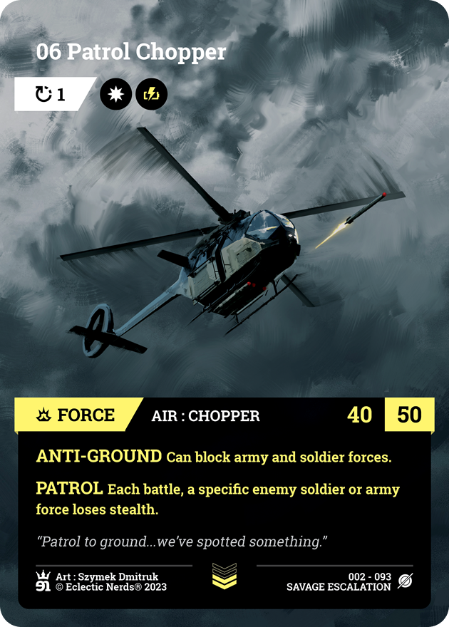 002-093 : 06 Patrol Chopper : 1x Foil