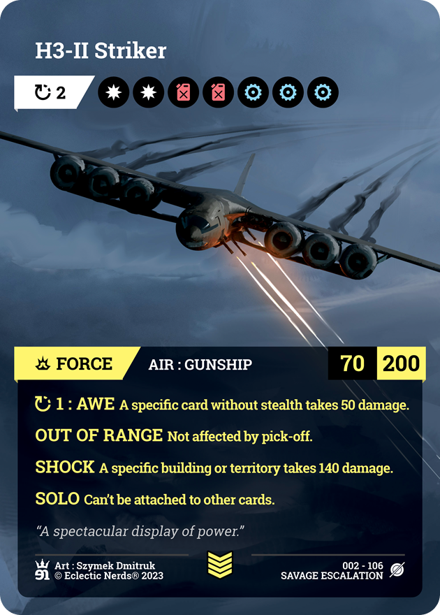 002-106 : H3-II Striker : 1x Foil