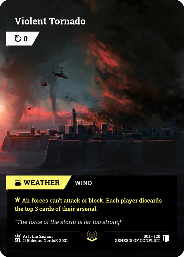 001-120 : Violent Tornado : 1x Foil