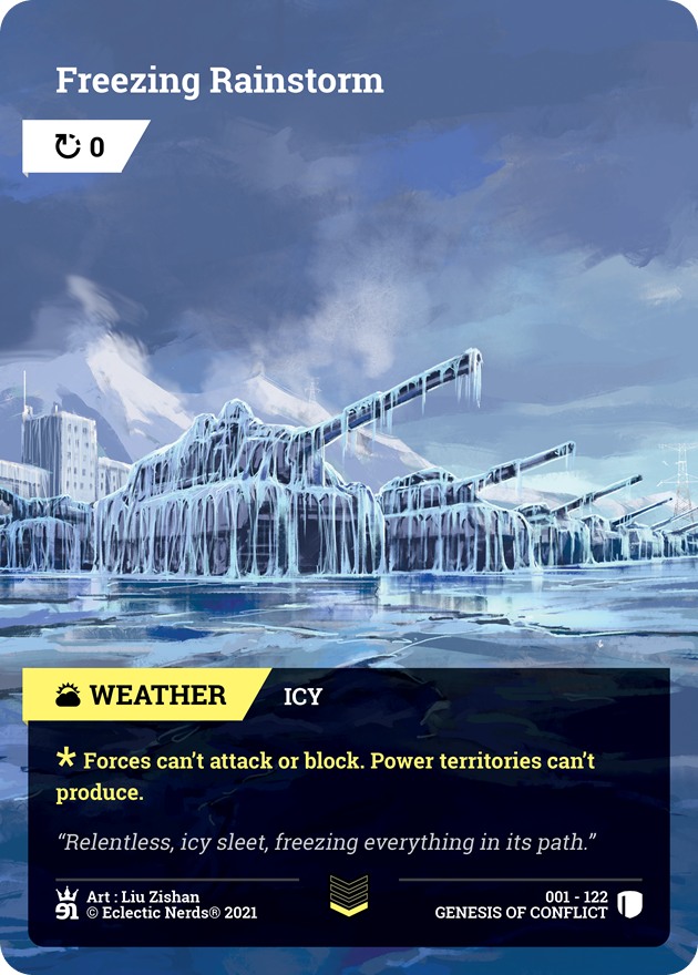 001-122 : Freezing Rainstorm : 1x Foil