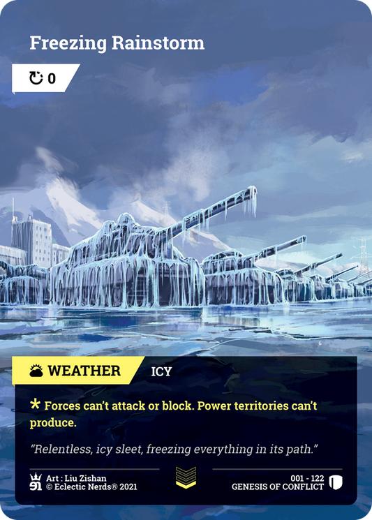 001-122 : Freezing Rainstorm : 1x Foil