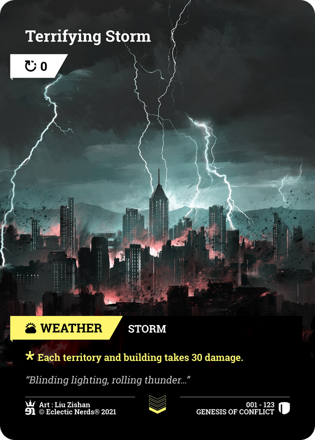 001-123 : Terrifying Storm : 1x Foil