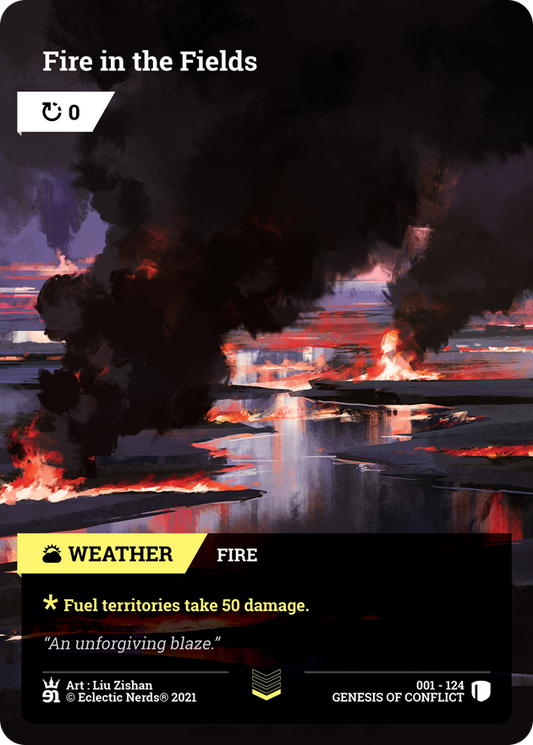 001-124 : Fire in the Fields : 1x Foil