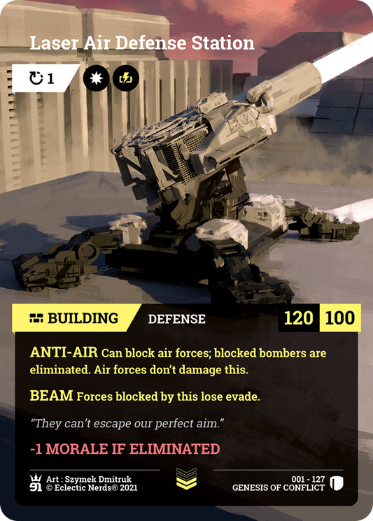 001-127 : Laser Air Defense Station : 1x Foil