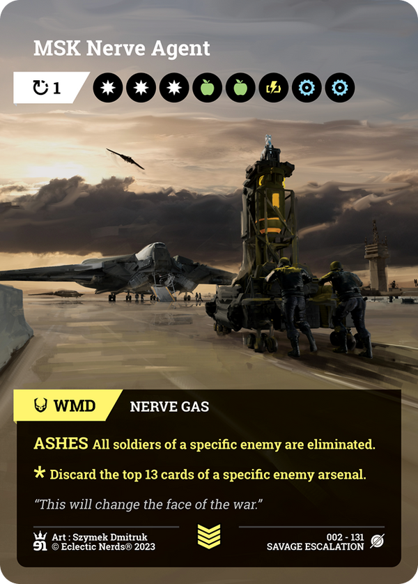 002-131 : MSK Nerve Agent : 1x Foil – Warsaken® Shop