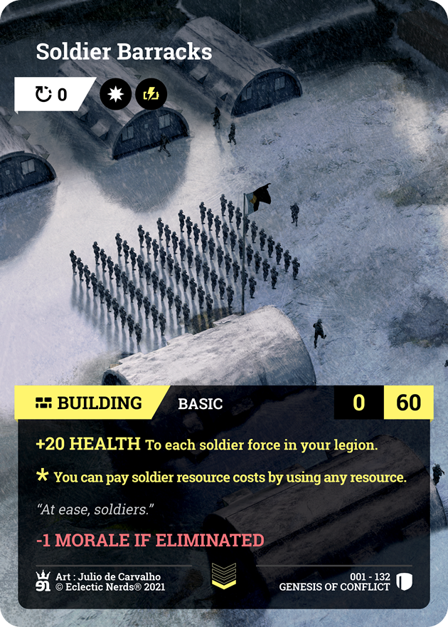 001-132 : Soldier Barracks : 1x Foil