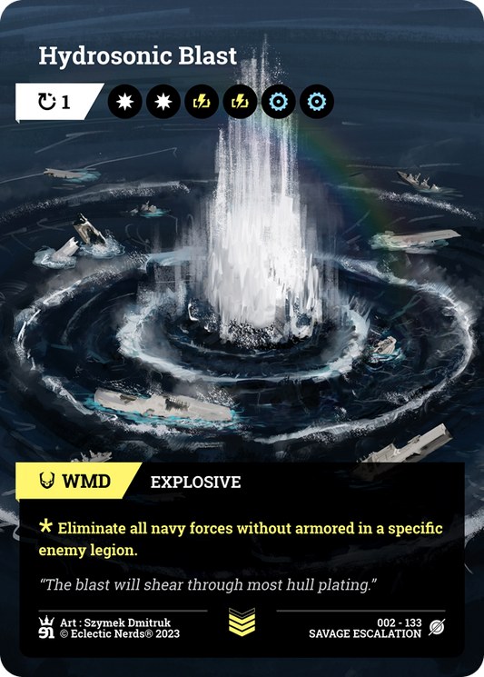 002-133 : Hydrosonic Blast : 1x Foil