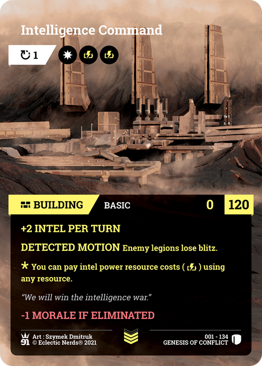 001-134 : Intelligence Command : 1x Foil