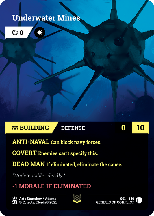 001-140 : Underwater Mines : 1x Foil