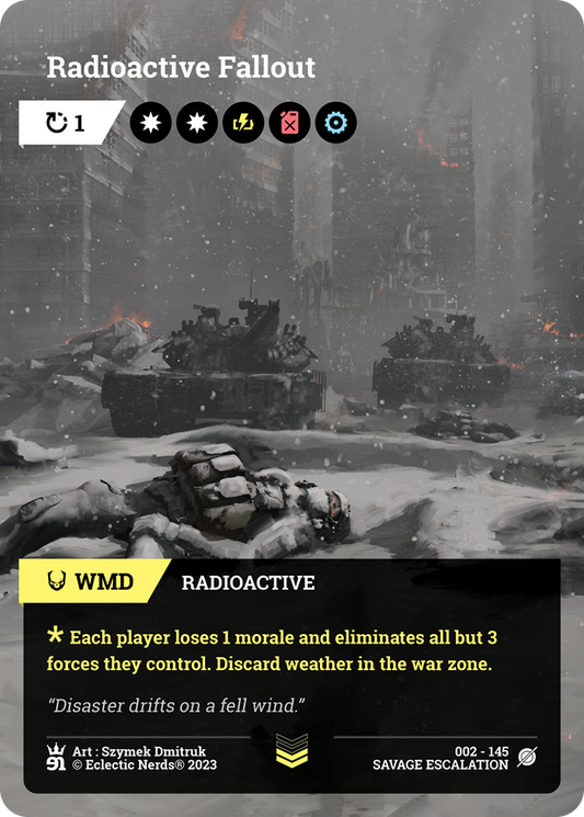 002-145 : Radioactive Fallout : 1x Foil