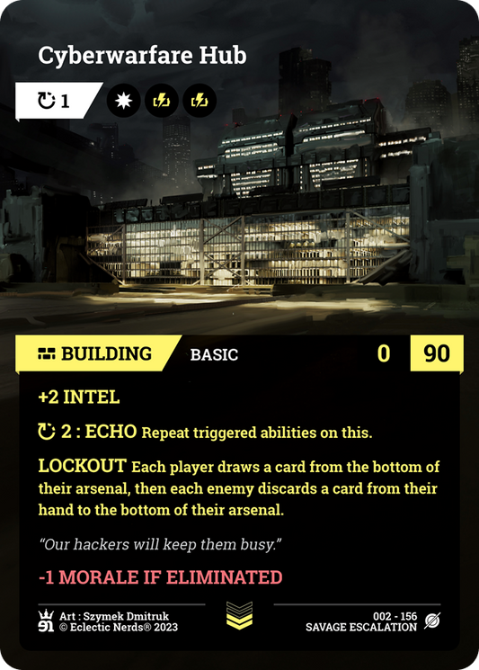 002-156 : Cyberwarfare Hub : 1x Foil