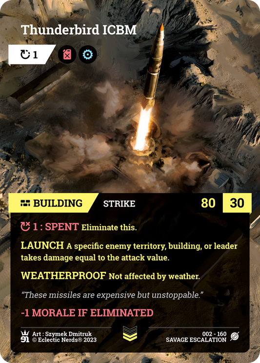 002-160 : Thunderbird ICBM : 1x Foil