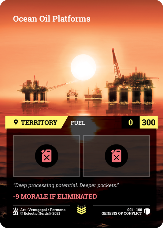 001-166 : Ocean Oil Platforms : 1x Foil