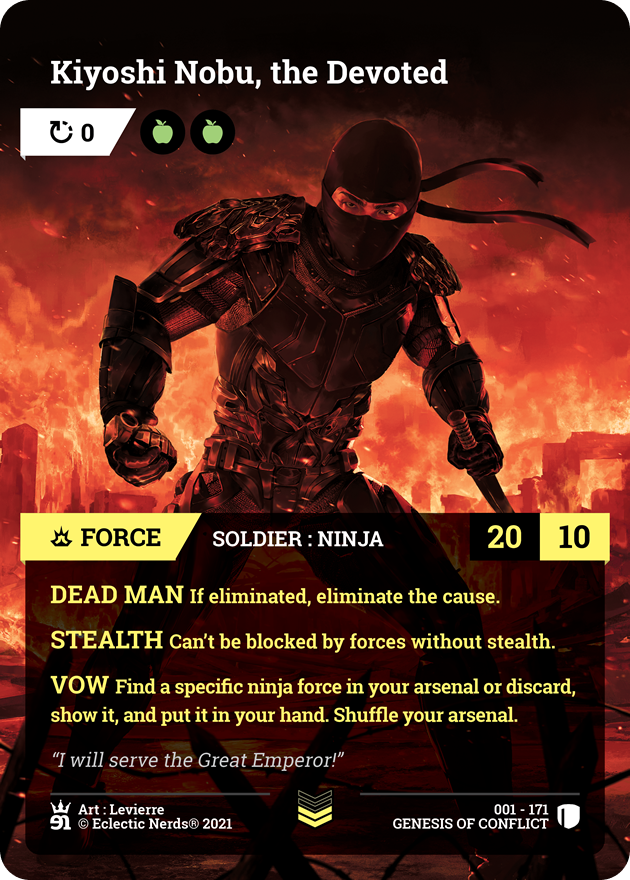 001-171 : Kiyoshi Nobu, the Devoted : 1x Foil