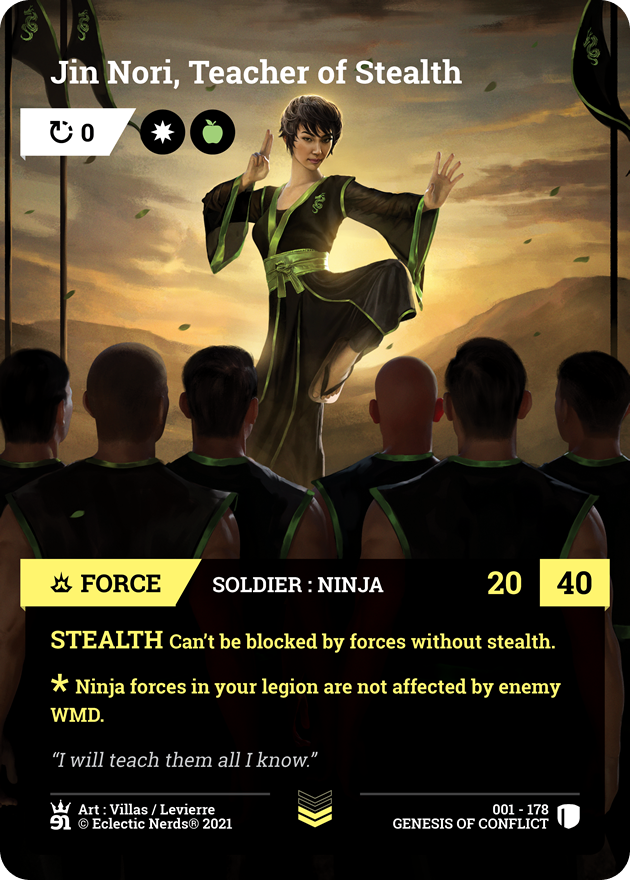 001-178 : Jin Nori, Teacher of Stealth : 1x Foil