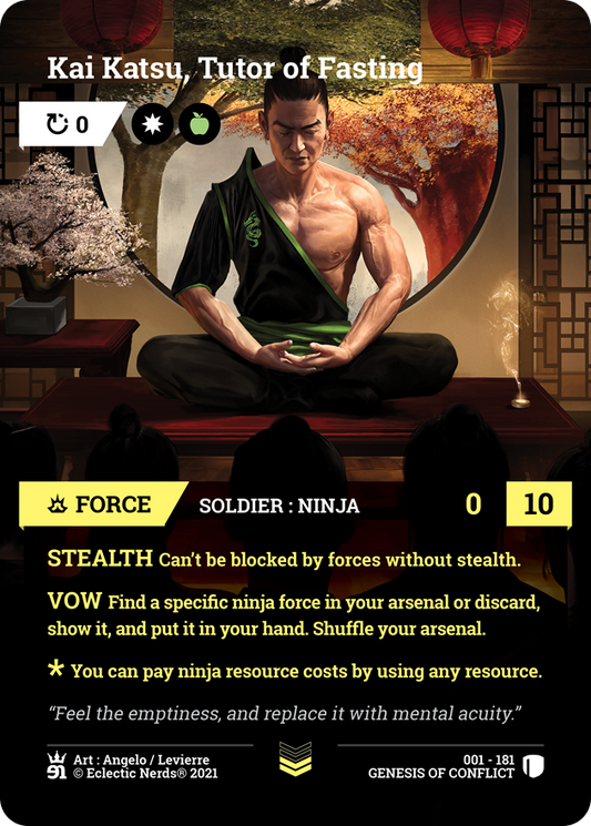 001-181 : Kai Katsu, Tutor of Fasting : 1x Foil