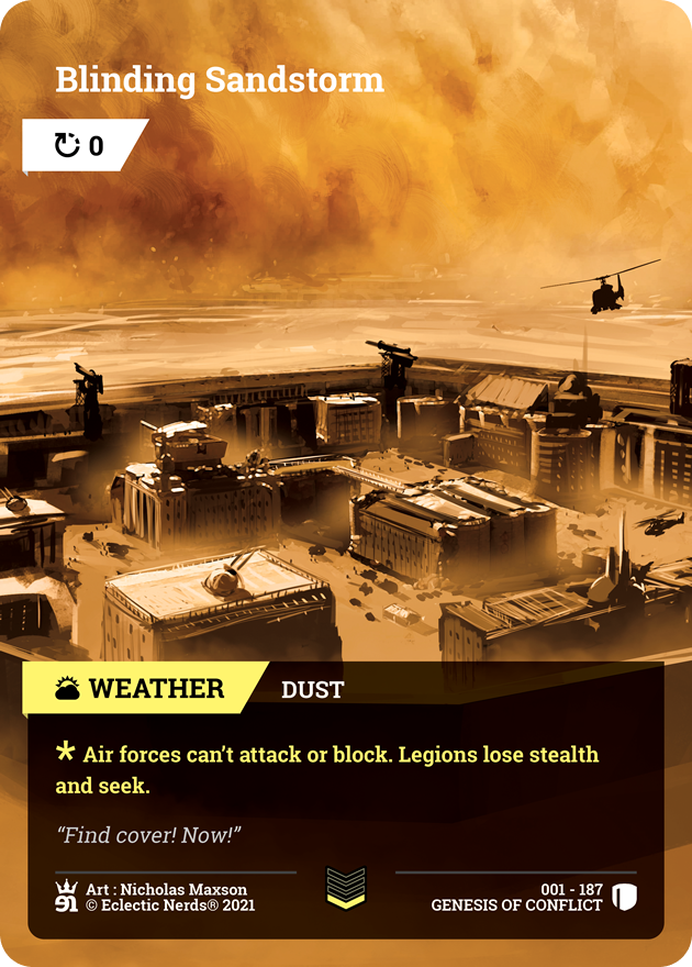 001-187 : Blinding Sandstorm : 1x Foil