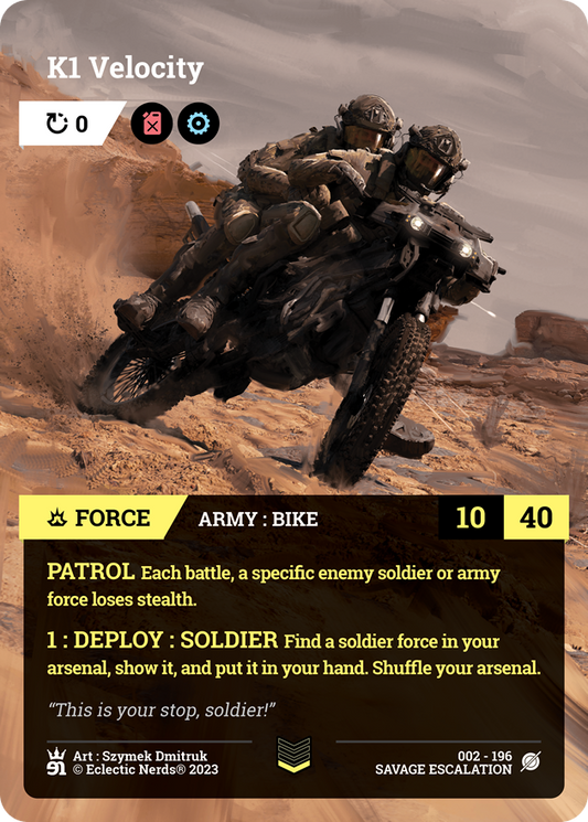 002-196 : K1 Velocity : 1x Foil