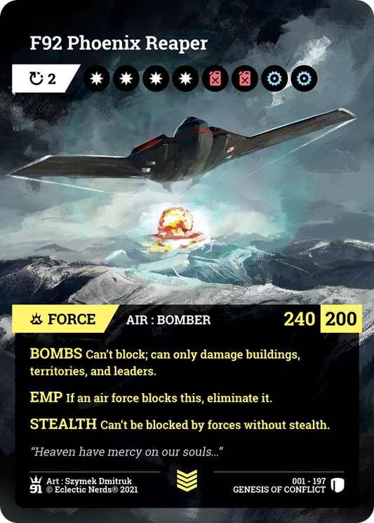 001-197 : F92 Phoenix Reaper : 1x Foil