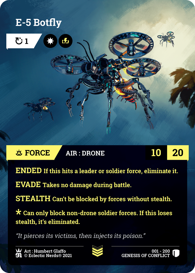 001-200 : E-5 Botfly : 1x Foil