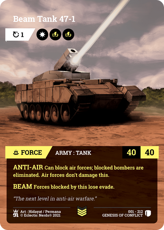 001-212 : Beam Tank 47-1 : 1x Foil