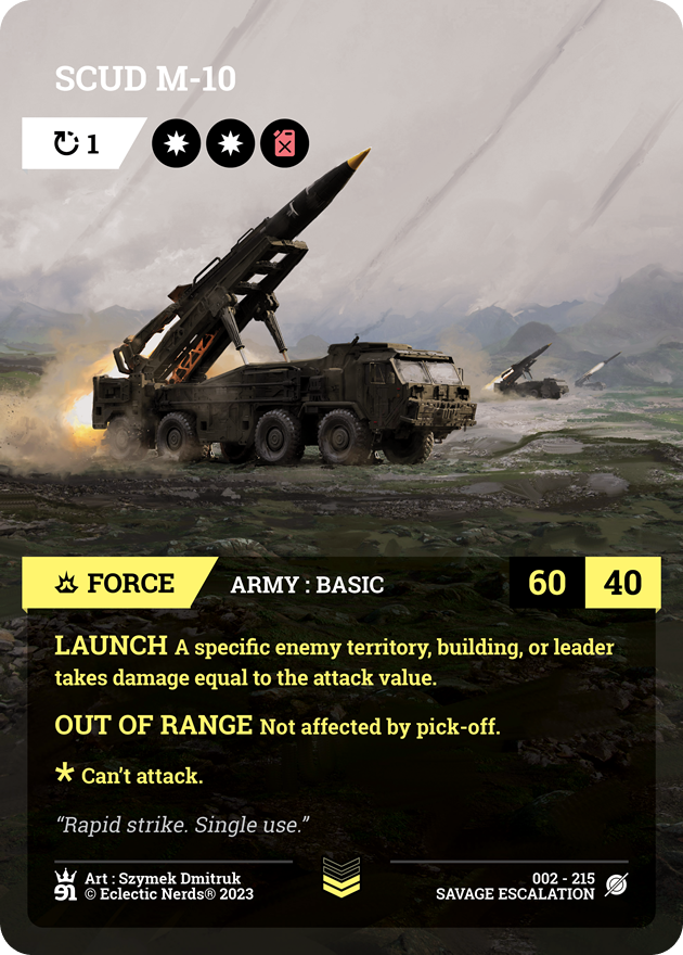 002-215 : SCUD M-10 : 1x Foil