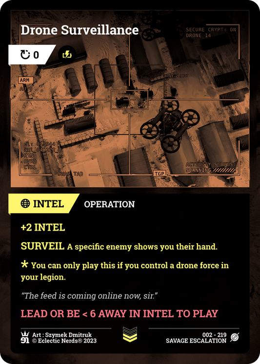 002-219 : Drone Surveillance : 1x Foil