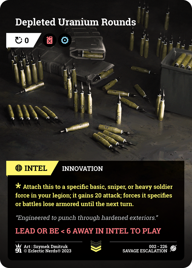 002-226 : Depleted Uranium Rounds : 1x Foil