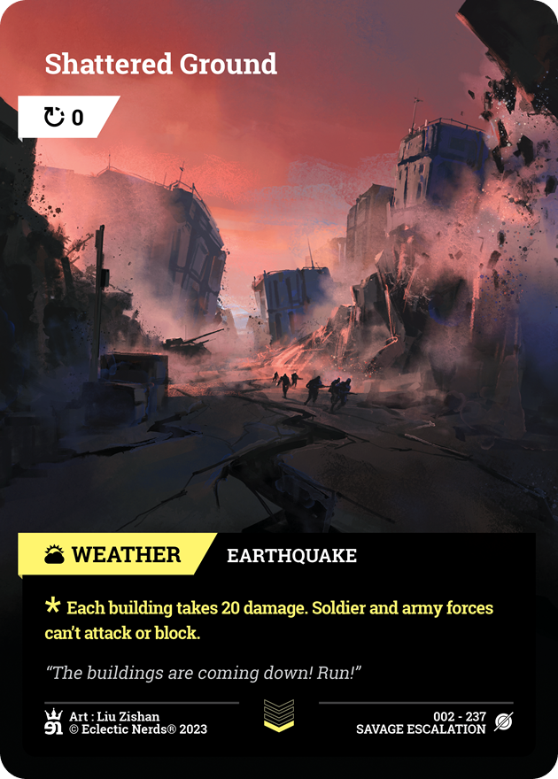 002-237 : Shattered Ground : 1x Foil