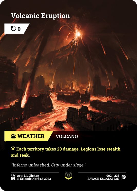002-238 : Volcanic Eruption : 1x Foil