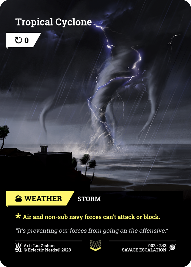 002-243 : Tropical Cyclone : 1x Foil
